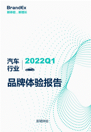 新锶体验:2022Q1汽车行业品牌体验报告(22页).pdf