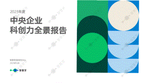 智慧芽创新研究中心：2023年度中央企业科创力全景报告（29页）.pdf-DAJI